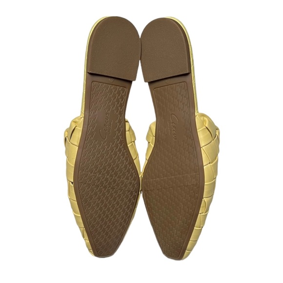 NEW Circus by Sam Edelman Olena Woven Mules size 8.5 Yellow - Picture 9 of 11